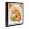 Stupell Industries Autumn Pumpkins Floral Border Floater Framed Art